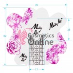 Sabloane pentru unghii SB088 Trandafiri Pink 500 bucati 502026